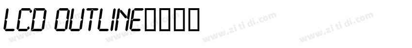 LCD Outline字体转换